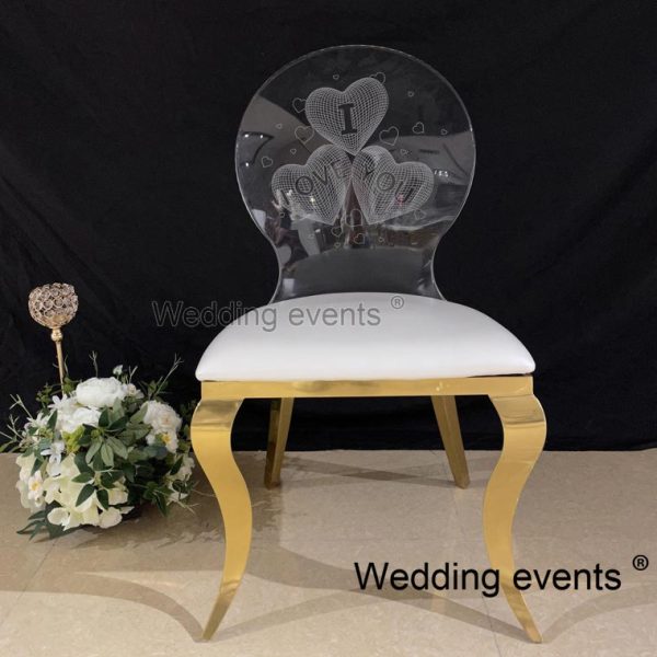 wedding stainless steel chair