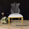 Crystal chair wedding guitar-shape