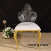 Wedding chairs wholesale led stainless steel leg