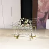 Acrylic Dining Table with Transparent Tempered Glass Top