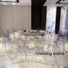 Round table dining sets clear acrylic luxury