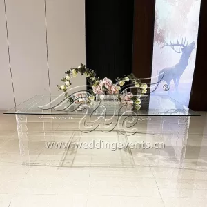Glass Rectangle Dining Table