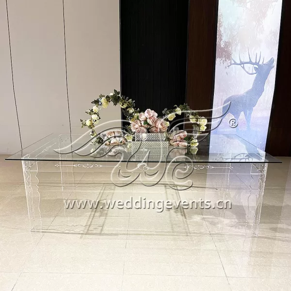 Glass Rectangle Dining Table