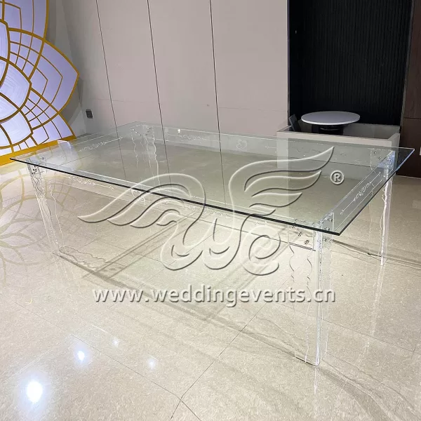 Glass Rectangle Dining Table