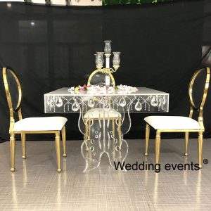 acrylic wedding table