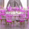 Acrylic event dining table with LED