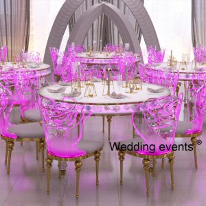 acrylic event dining table