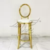 Acrylic Bar Stools Golden Stainless Steel