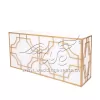 Counter Bar Table Set Carved PVC LED Cabinet
