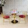 Wedding Cake Tables Luxury Gold Stainless Steel Base