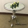 Wedding cake table display mirror top metal table
