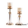 Candlestick Holder Gold Crystal Decoration