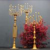 Candlestick holder 16 Arms metal gold candelabra