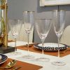 Stemware glasses gold side custom