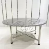 Wedding Dining Table Silver Stainless Steel