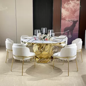 Elegant wedding reception tables