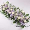 Artificial Flowers For Decoration Purple Row Wedding