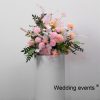 Silk flowers for wedding stage decoration floral