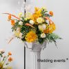 Decoration flowers custom color wedding stage decor