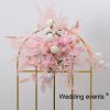 Fake floral decor event wedding arch artificial flowers