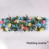 Wedding flower event stage decor row