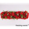 Fake rose wedding decoration event red flower row