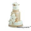 Artificial cakes 3 layer fondant simulated wedding