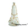 Fake cake wedding 6 layer luxury white color