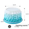 Fake cake prop simulation blue skirt wedding