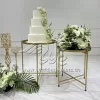 Flower Stand Gold Metal Wedding Metal Tray Tables