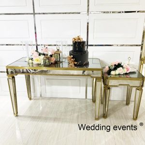 wedding reception dessert table