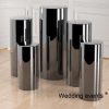 Flower pedestal stand wedding stainless steel round