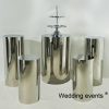 Flower pillars wedding round stainless steel