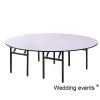 Foldable table for party 6 ft outdoor round