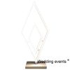 Uplights for wedding reception diamond shape