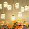 Wedding droplight luxury gold crystal