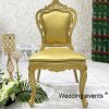 luxury wedding dining chair king royal golden pp resin