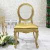 Couples chair for wedding clear acrylic resin round back