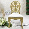 Gold wedding chair rentals PP resin plastic