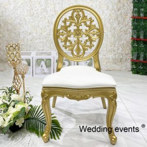 gold wedding chair rentals