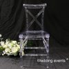 Crossback chair wedding clear acrylic