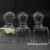 Rental wedding chair romantic louis clear resin acrylic