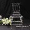Plastic wedding chair outdoor party transparent chiavari