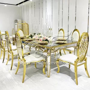 Wedding dinner table