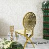 Metal Wedding Chair Special Backrest Dining Chairs