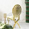 Metal Wedding Chair Special Backrest Dining Chairs