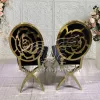 Gold Wedding Chair Modern Event Banquet Hall X Leg