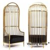 Wedding sofa chair elegant bird cage design