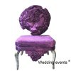 Wedding stage sofa luxury purple flannel