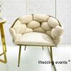 White wedding sofa lounge velvet